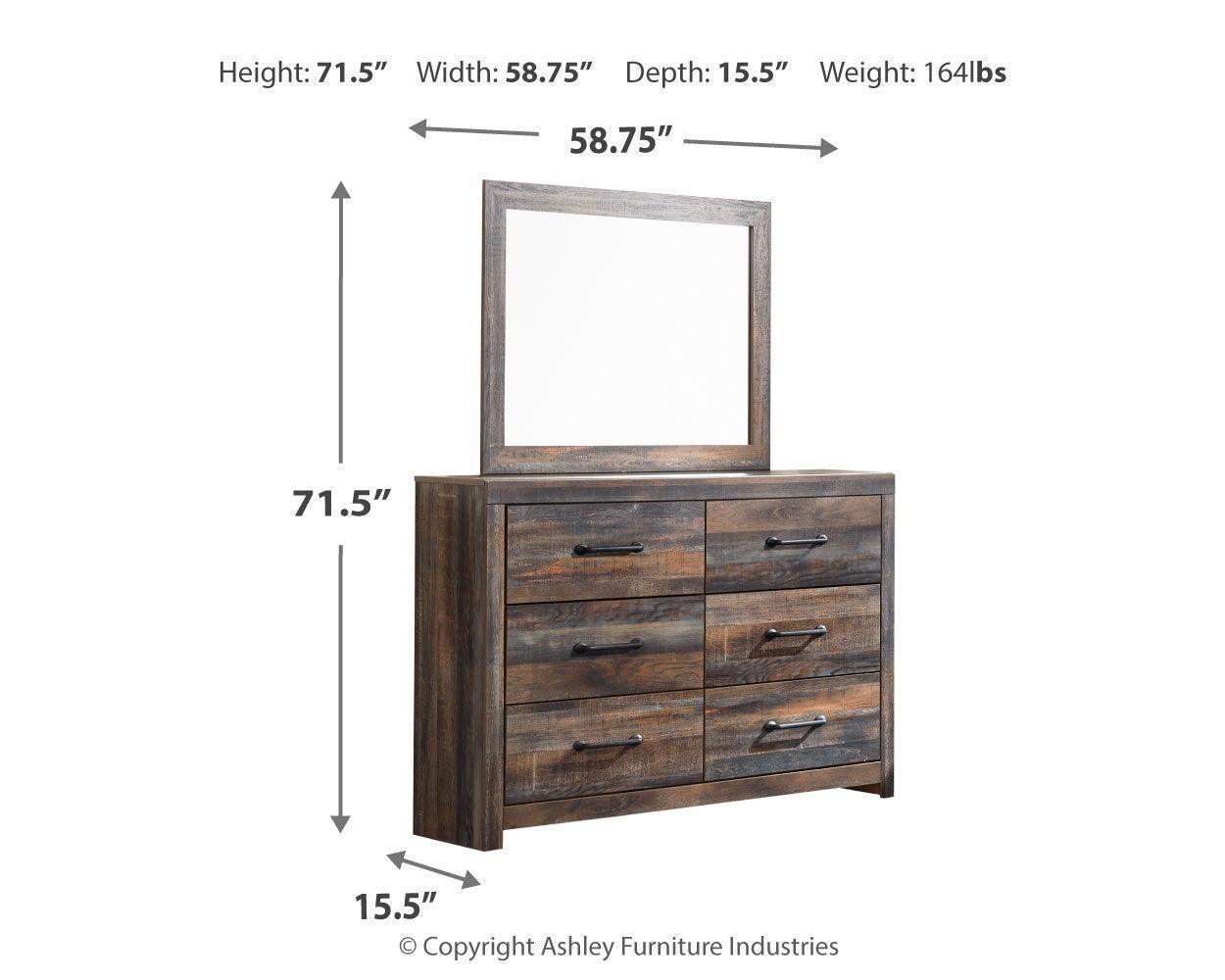 Drystan Multi Dresser And Mirror - Image 3