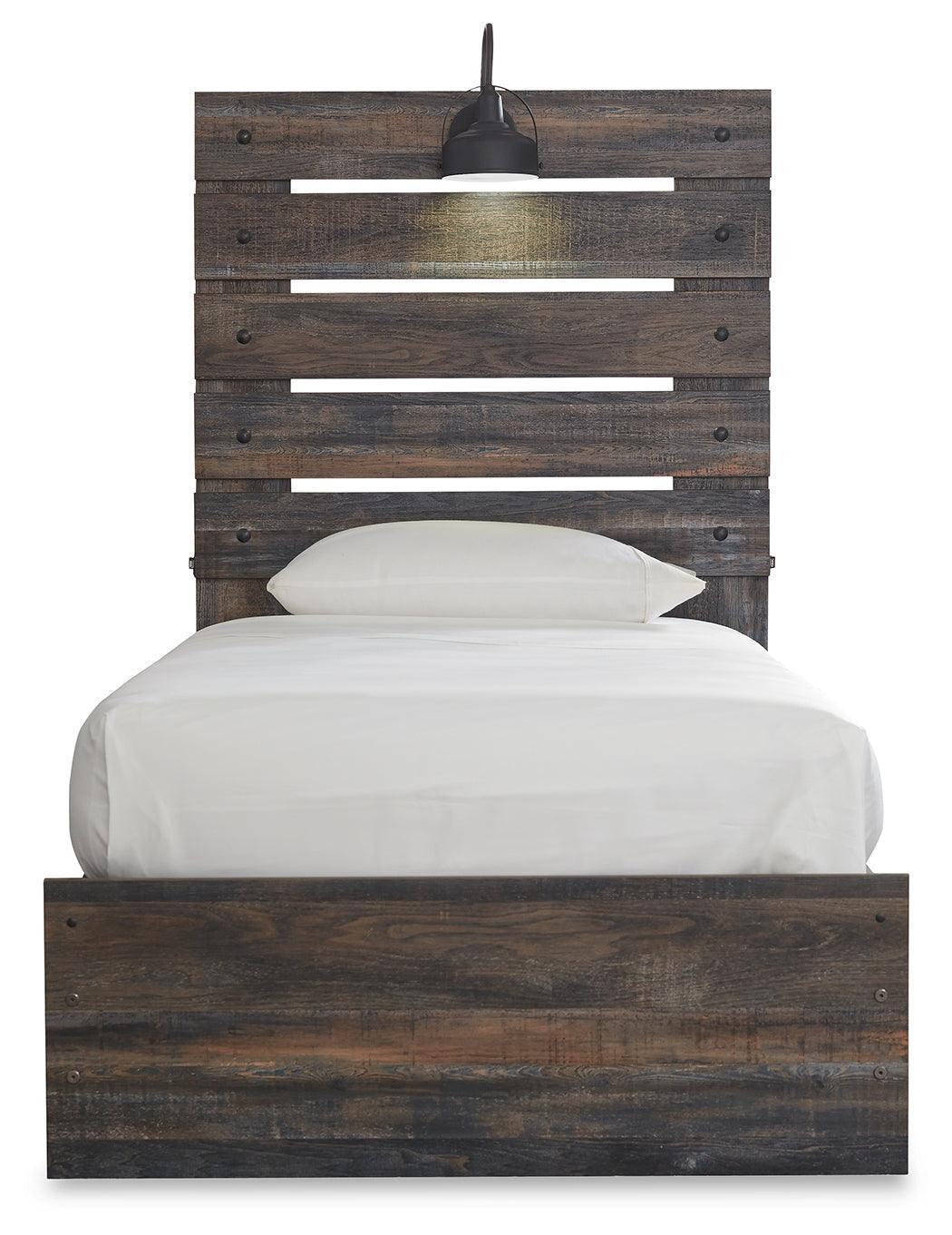 Drystan Multi Twin Panel Bed With 2 Storage Drawers - Image 3