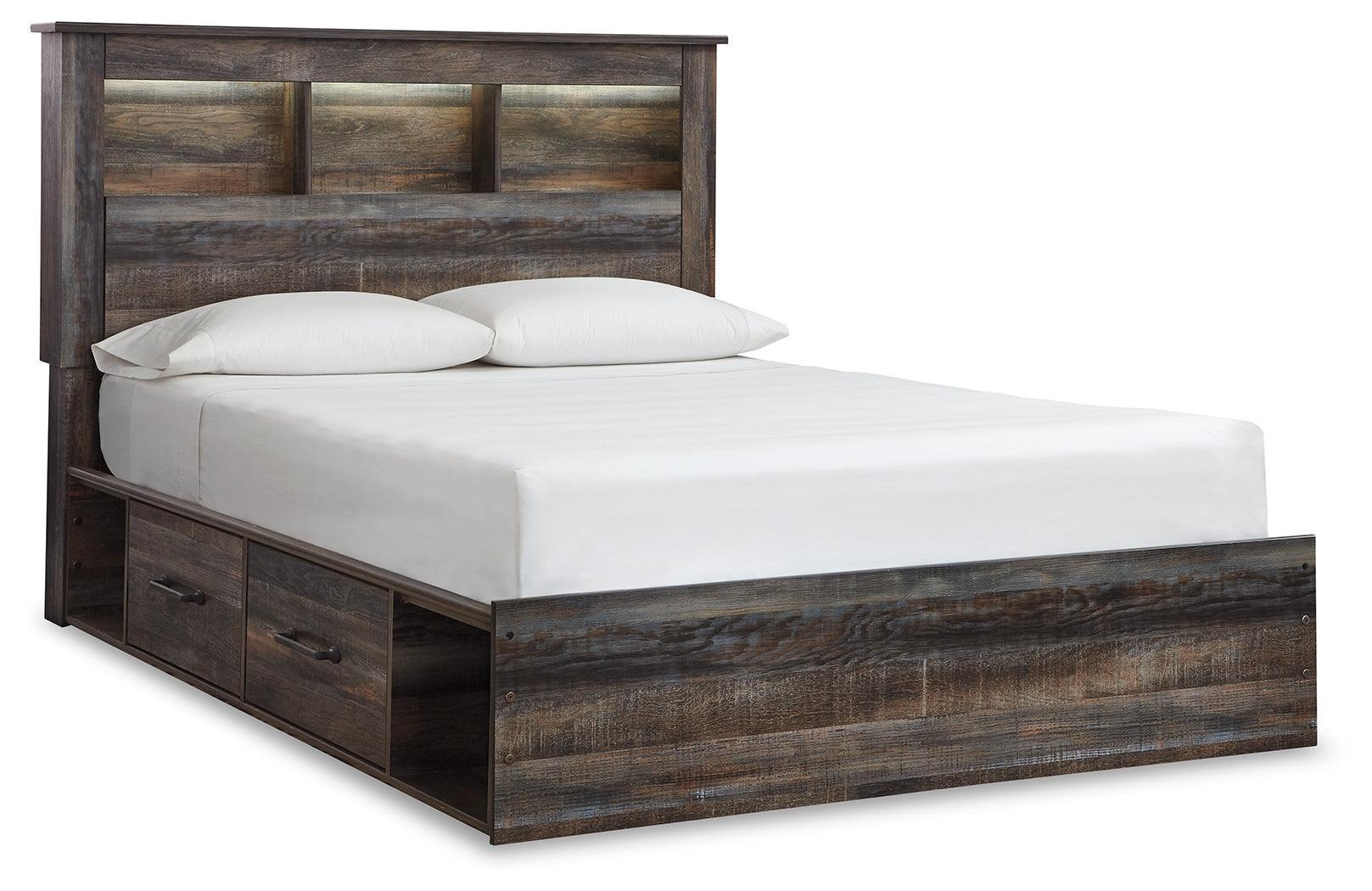 Drystan Multi Queen Bookcase Bed With 2 Storage Drawers - Image 2