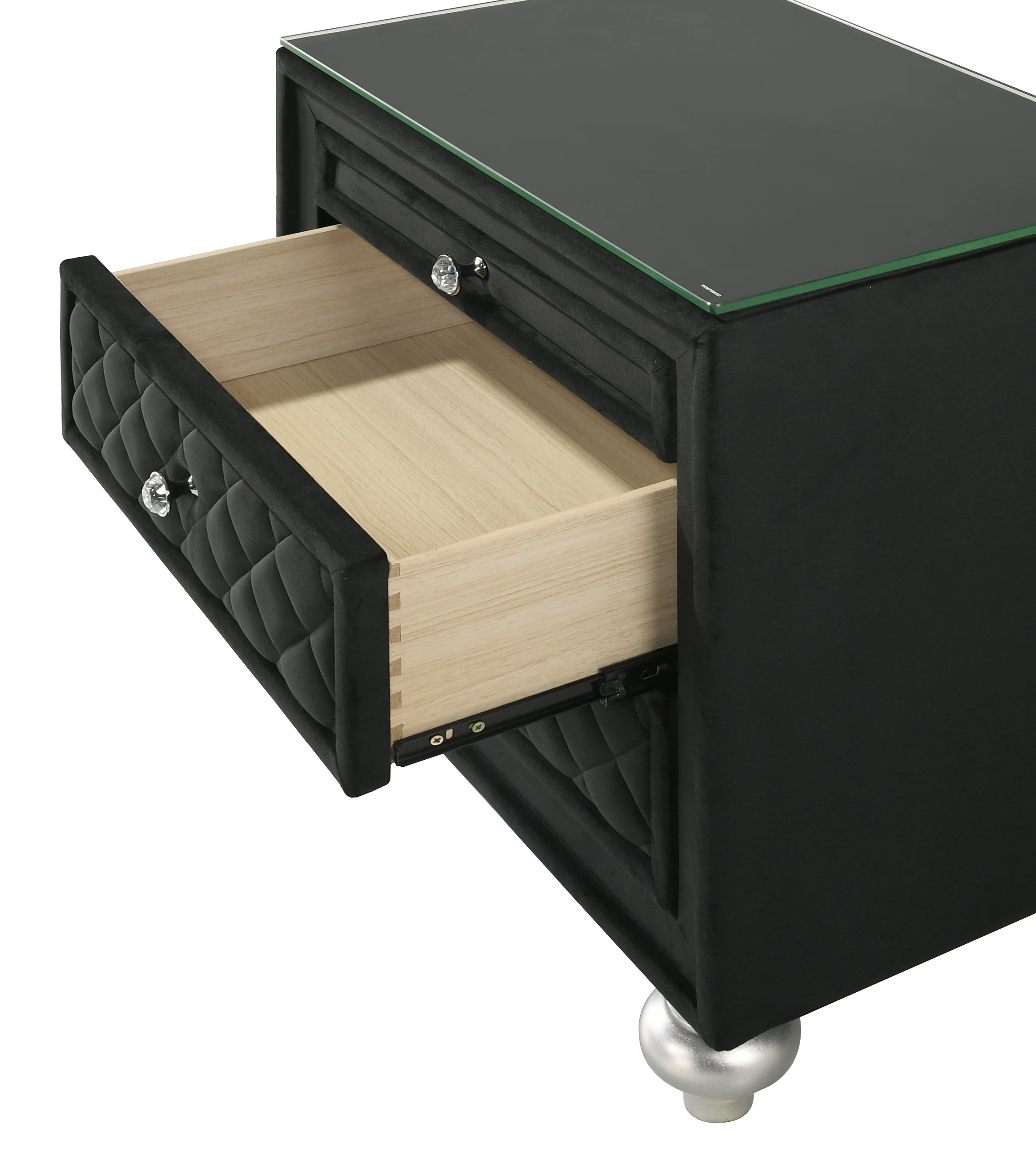 Cameo Black Nightstand - Image 2