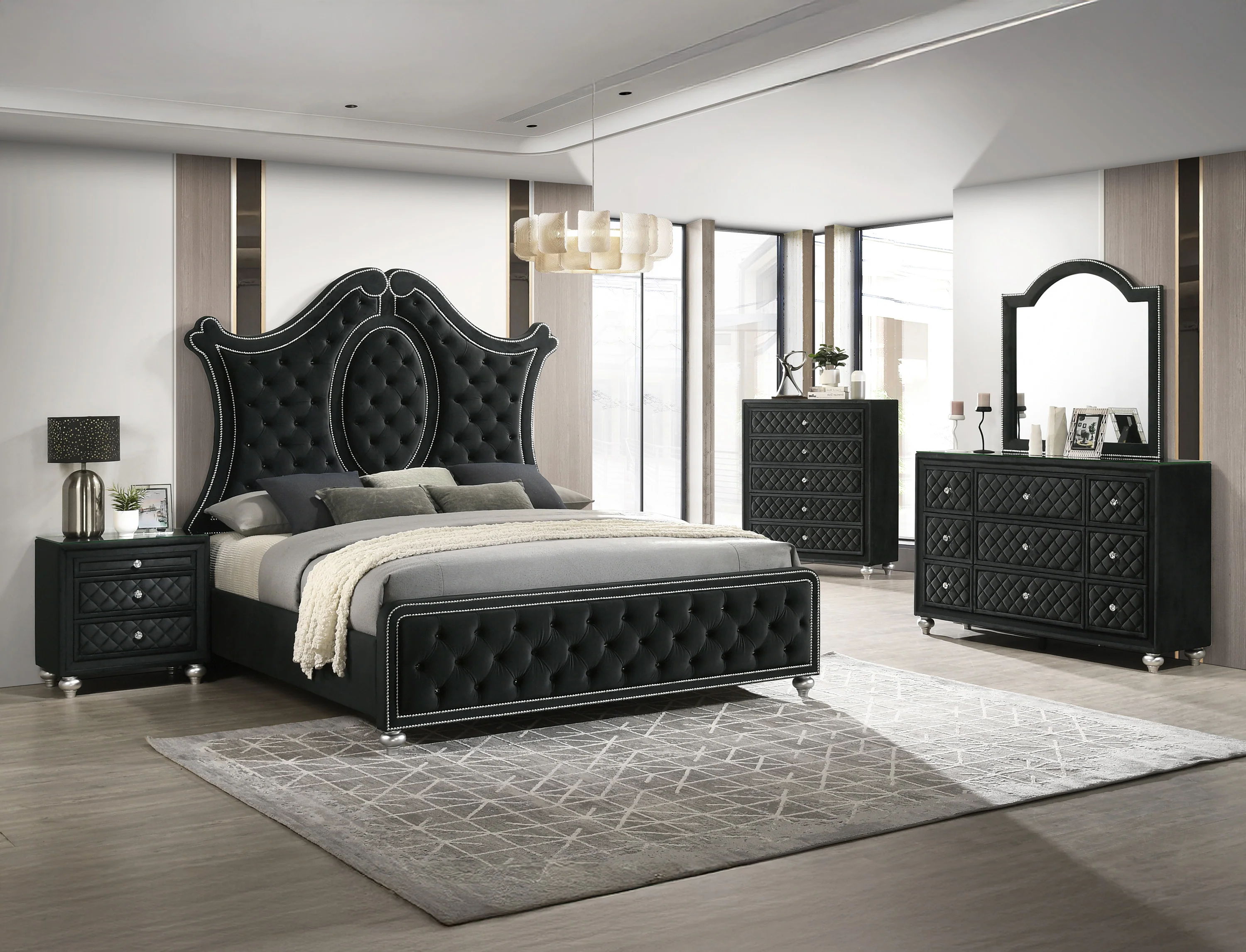Cameo Black Nightstand - Image 3