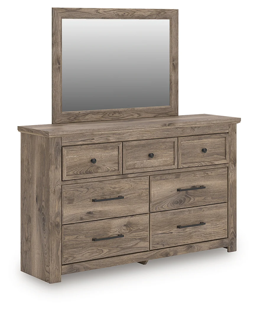 Rusticott Brown Dresser and Mirror - Image 2