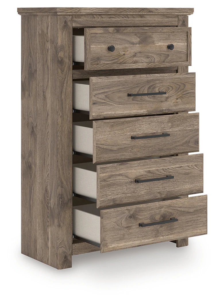 Rusticott Brown Chest of Drawers - Image 1