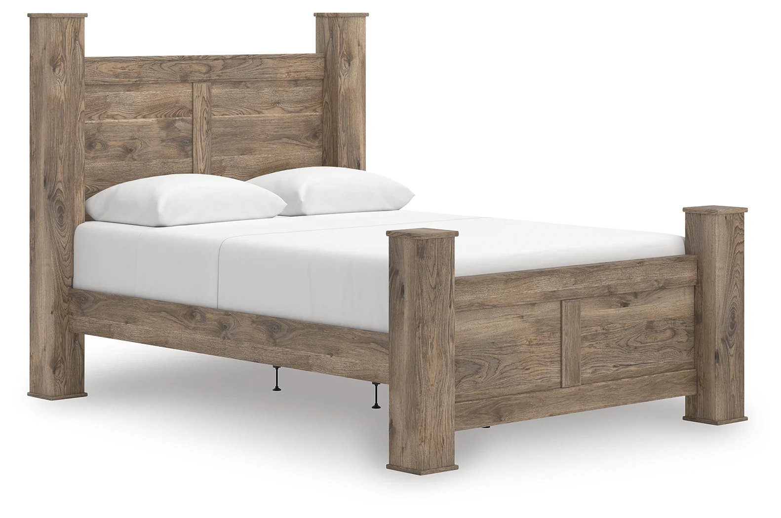 Rusticott Brown Queen Poster Bed - Image 2