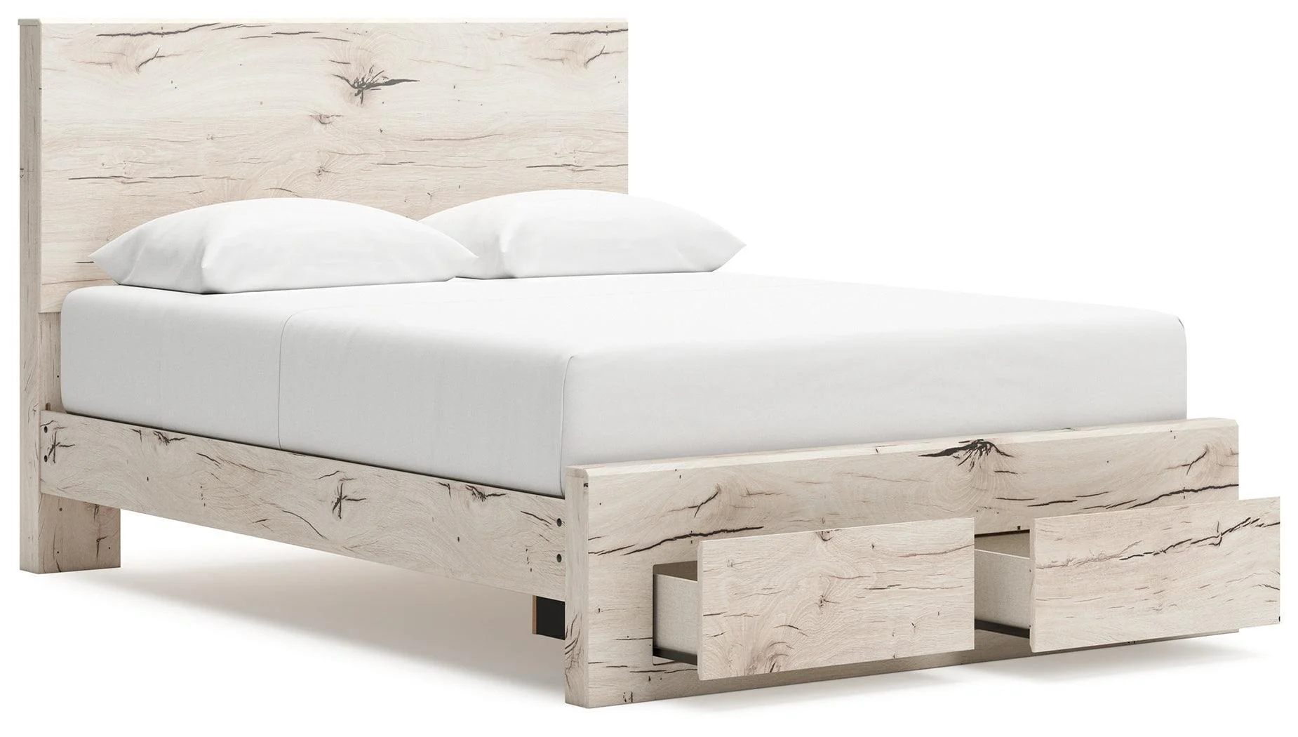 Lawroy Light Natural Queen Panel Storage Bed - Image 3