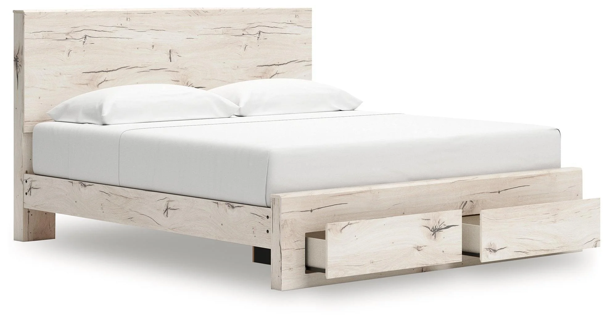 Lawroy Light Natural King Panel Storage Bed - Image 3