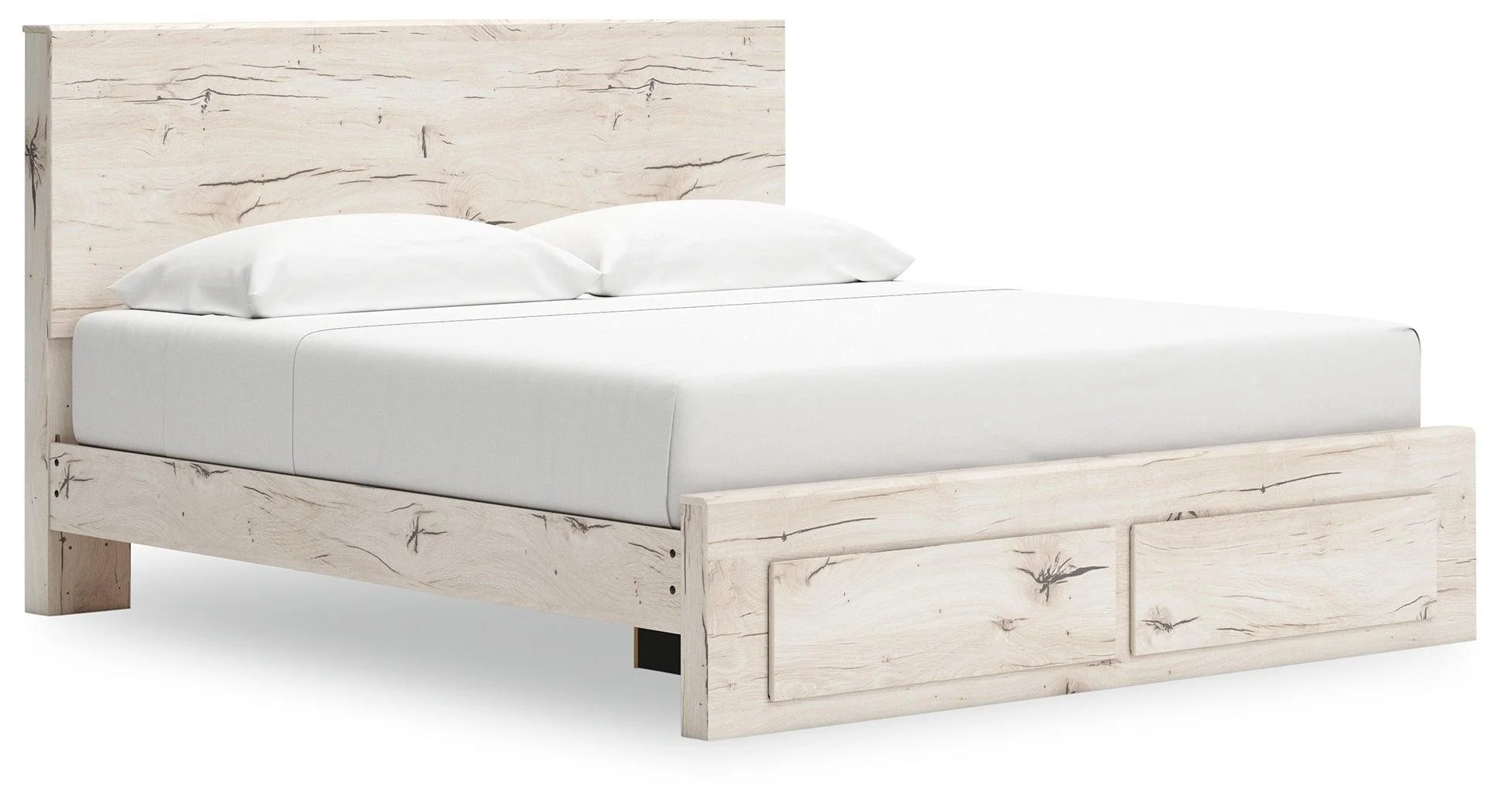 Lawroy Light Natural King Panel Storage Bed - Image 2