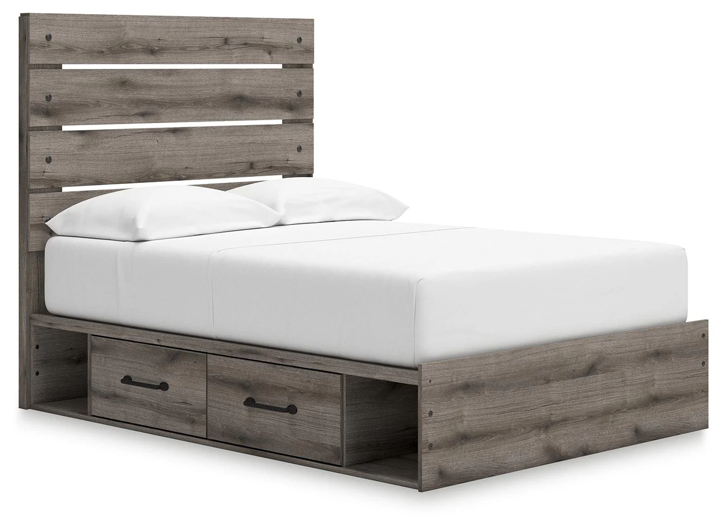 Graystorm Brown Gray Full Panel Storage Bed - Image 2