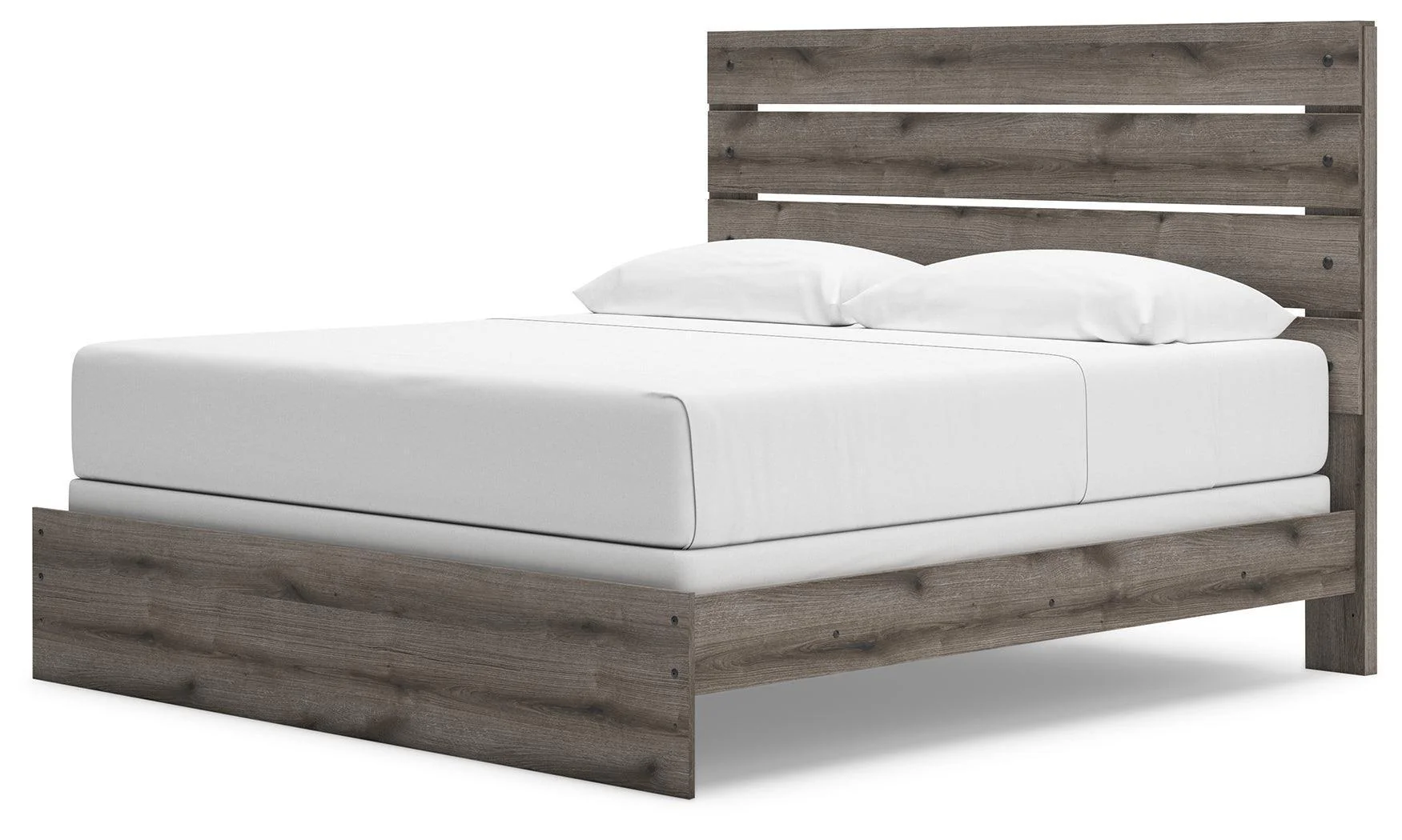 Graystorm Brown Gray King Panel Bed - Image 3