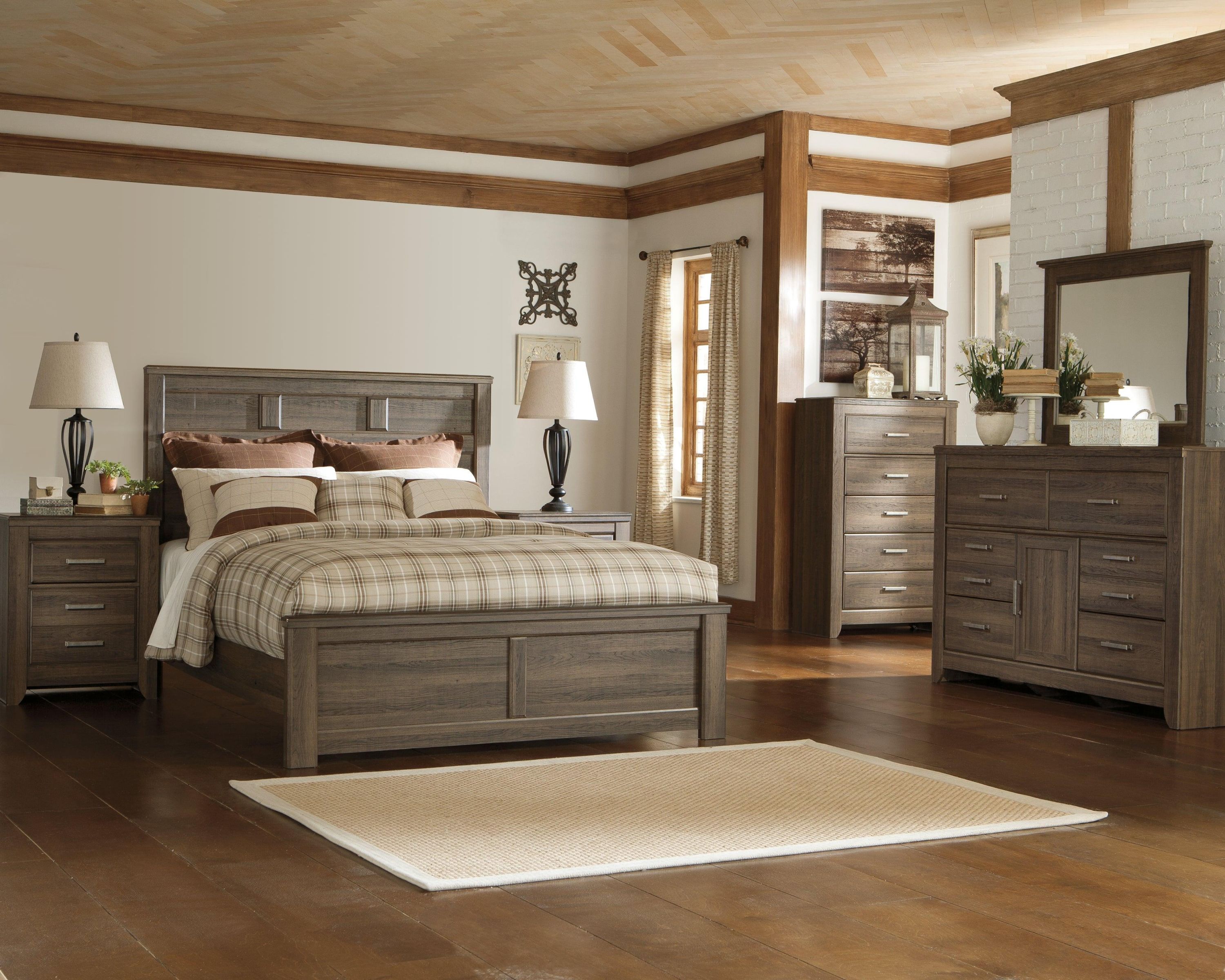 Juararo Dark Brown Queen Panel Bed - Image 3