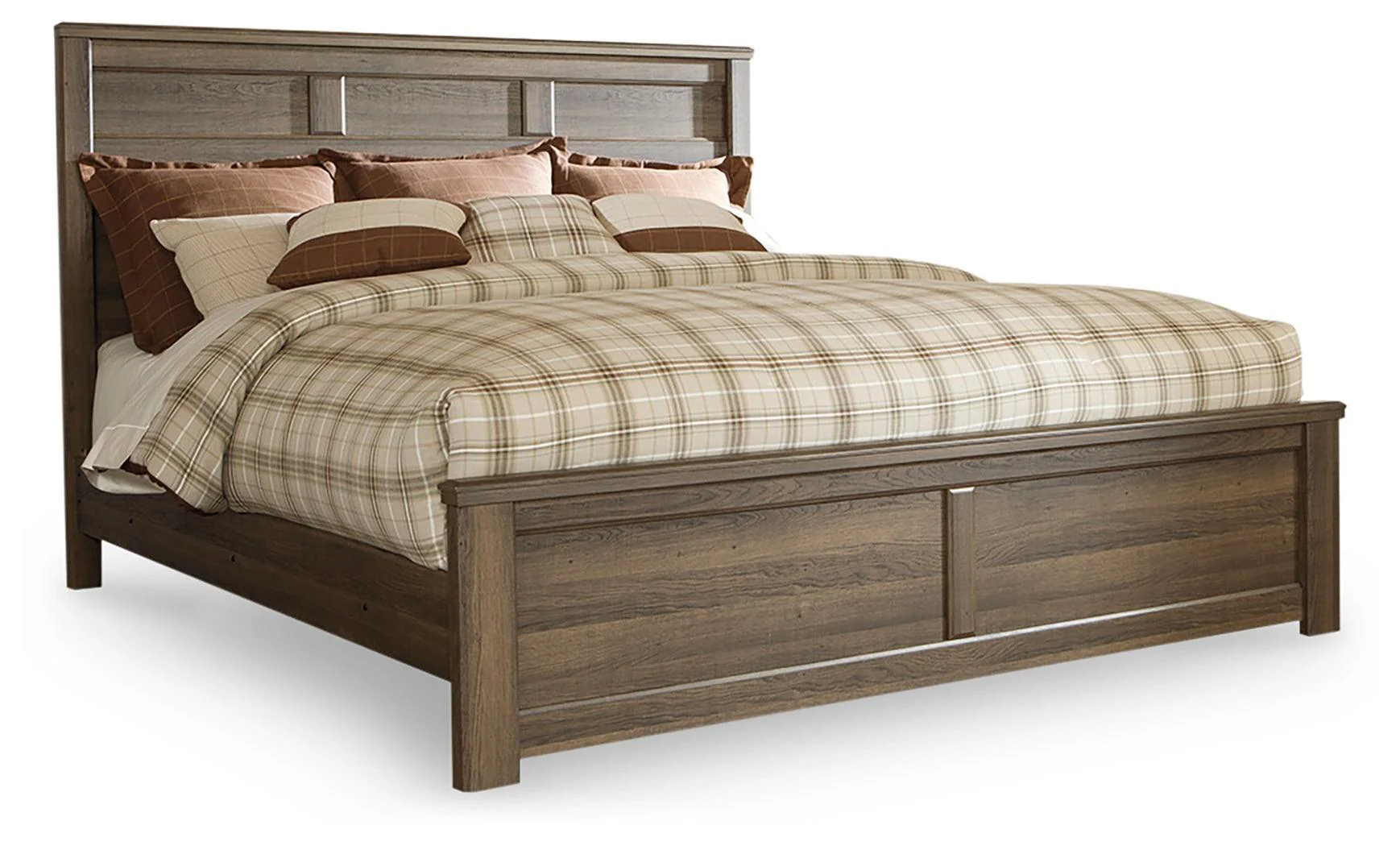 Juararo Dark Brown King Panel Bed - Image 2