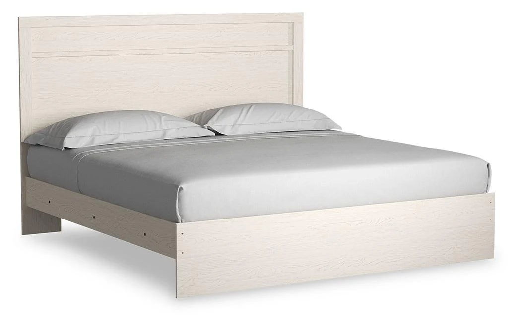 Stelsie White King Panel Bed - Image 2