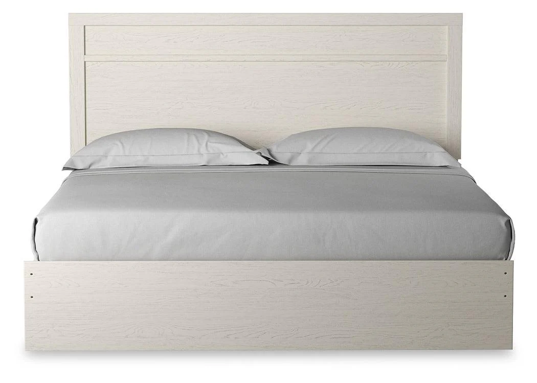 Stelsie White King Panel Bed - Image 3