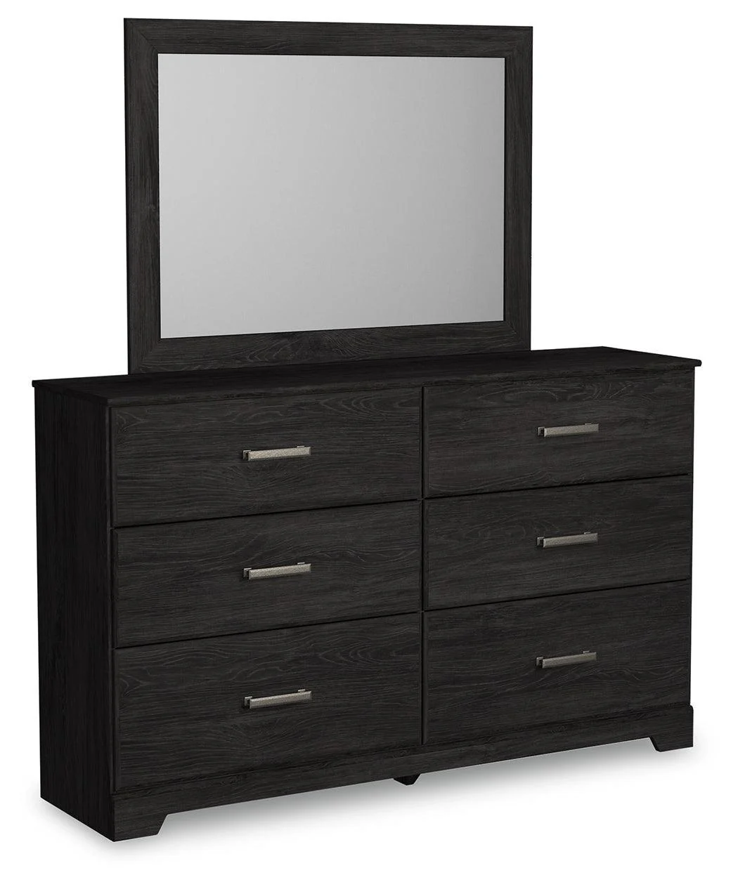Belachime Black Dresser And Mirror - Image 2