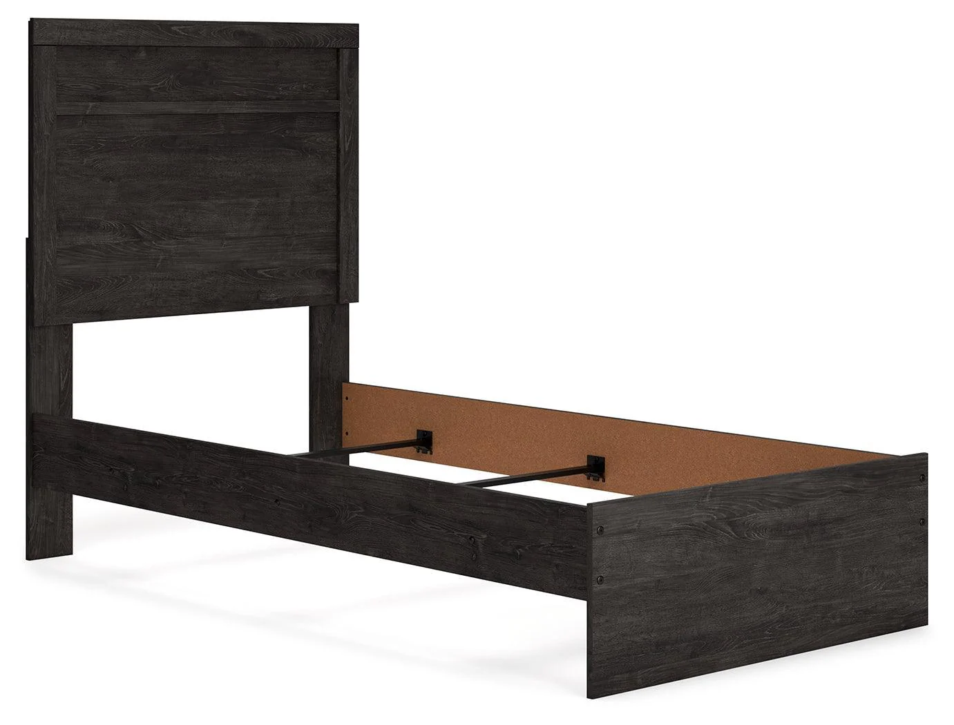 Belachime Black Twin Panel Bed - Image 3