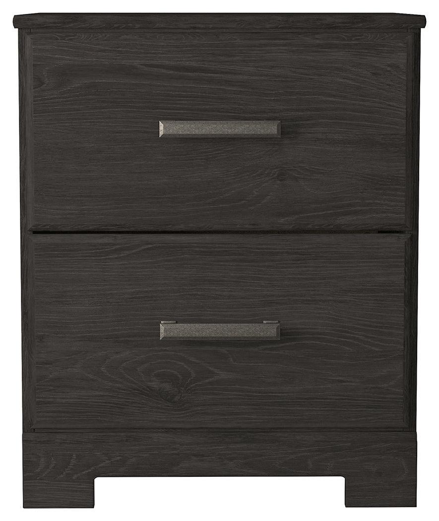 Belachime Black Nightstand