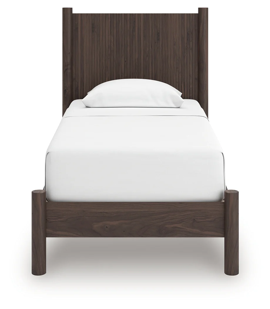 Pamytta Brown Twin Panel Platform Bed - Image 3