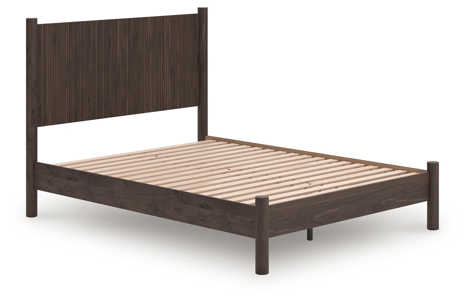 Pamytta Brown Queen Panel Platform Bed - Image 1