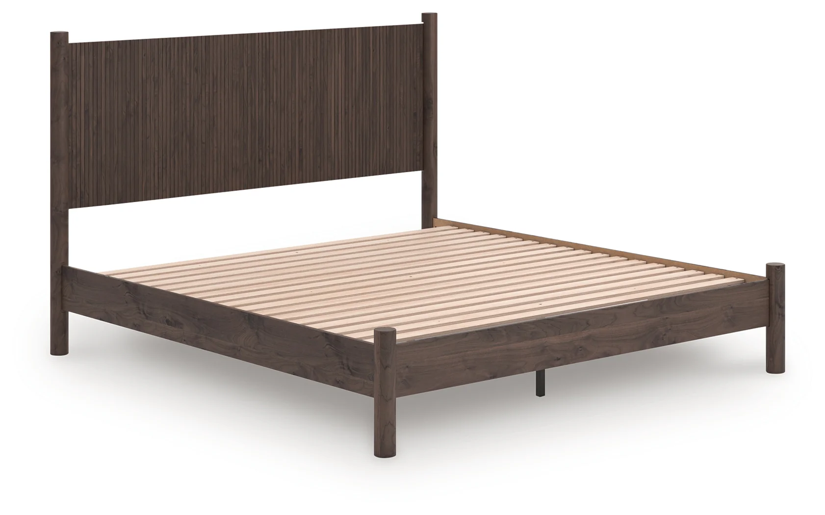 Pamytta Brown King Panel Platform Bed - Image 1
