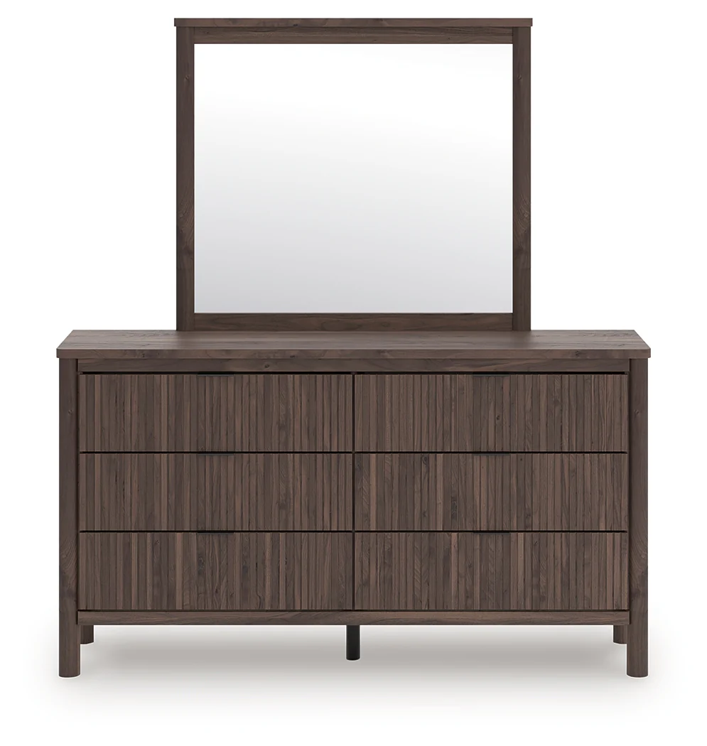 Pamytta Brown Dresser and Mirror - Image 1