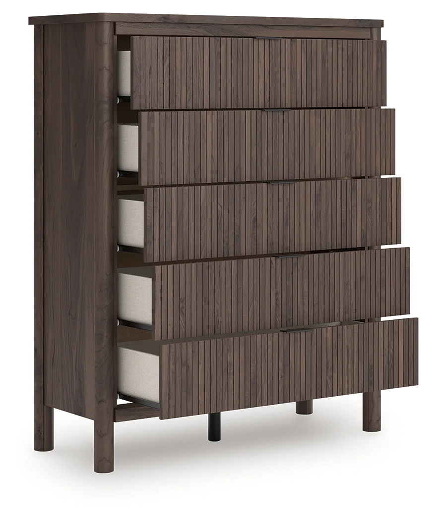 Pamytta Brown Wide Chest of Drawers - Image 3