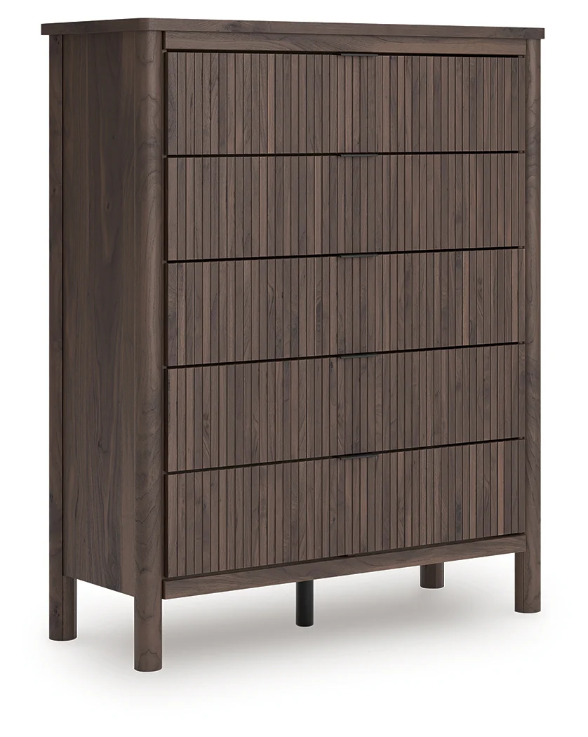 Pamytta Brown Wide Chest of Drawers - Image 1