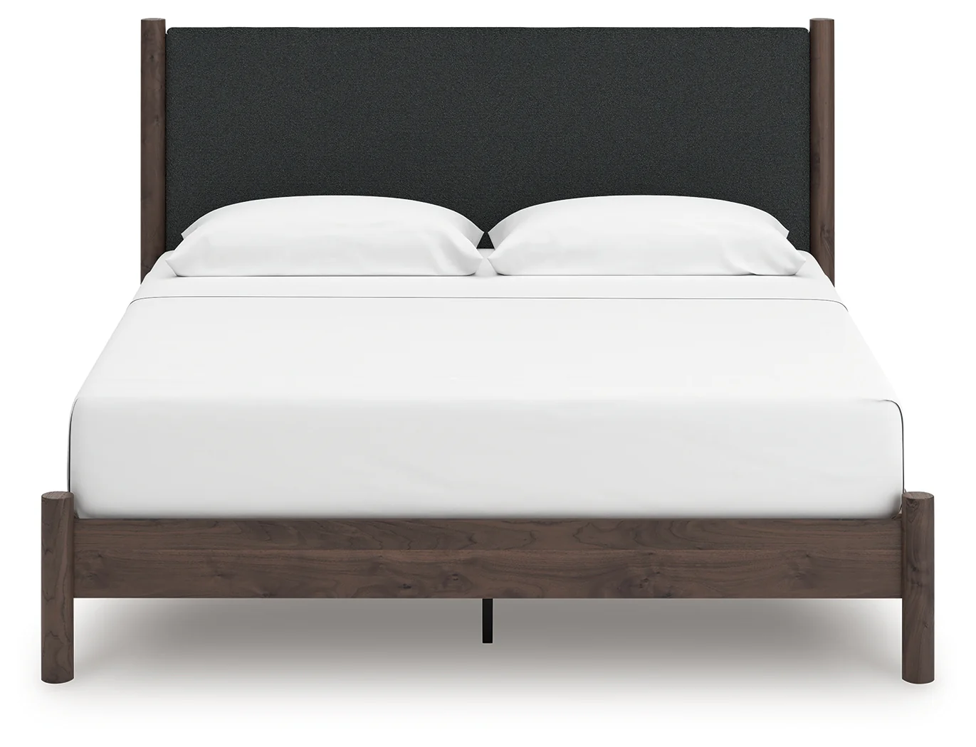 Pamytta Brown King Upholstered Panel Platform Bed - Image 3