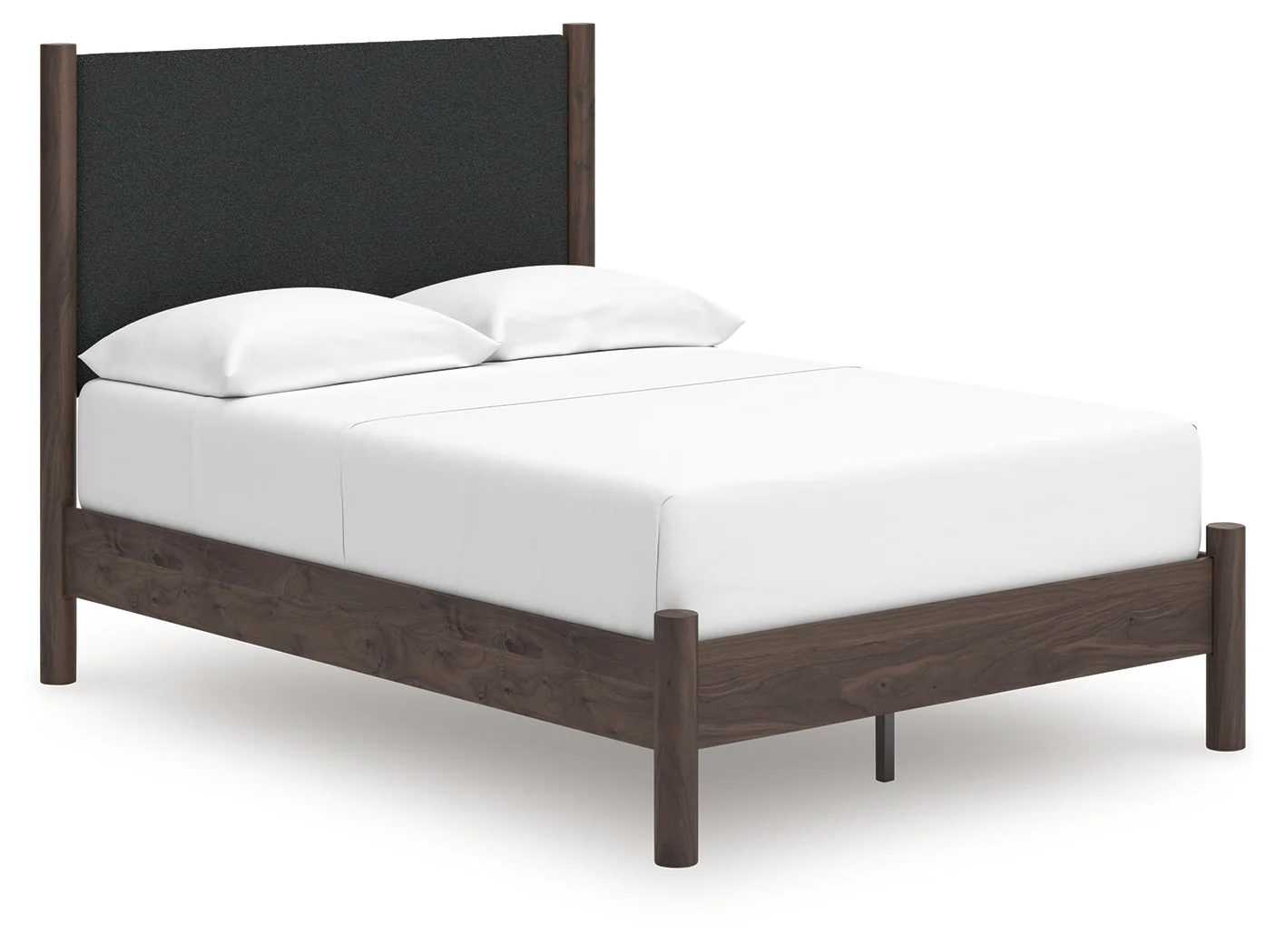 Pamytta Brown Full Upholstered Panel Platform Bed - Image 2