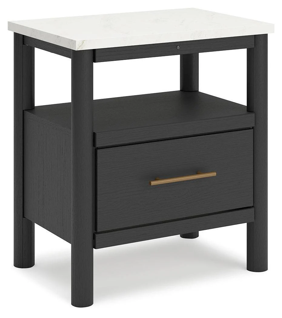 Cadmori Black White Nightstand - Image 2