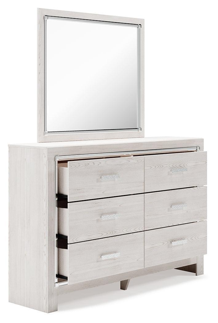 Altyra White Dresser And Mirror - Image 3