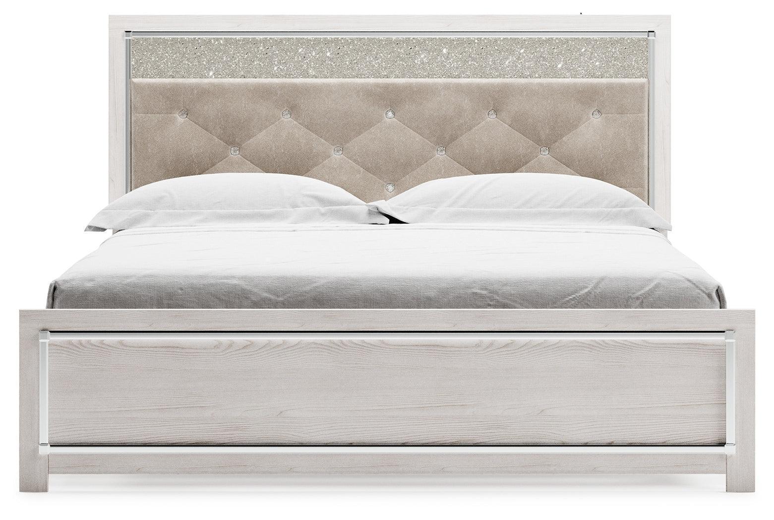 Altyra White King Panel Bed - Image 3