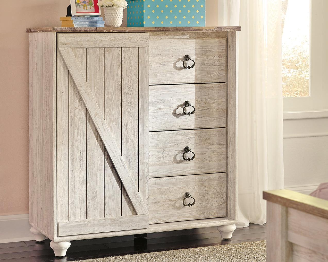 Willowton Whitewash Dressing Chest - Image 1
