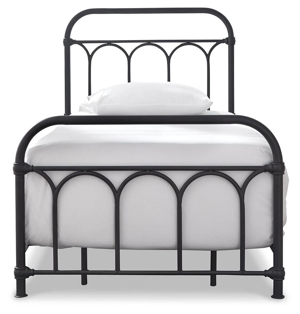 Nashburg Black Twin Metal Bed - Image 3
