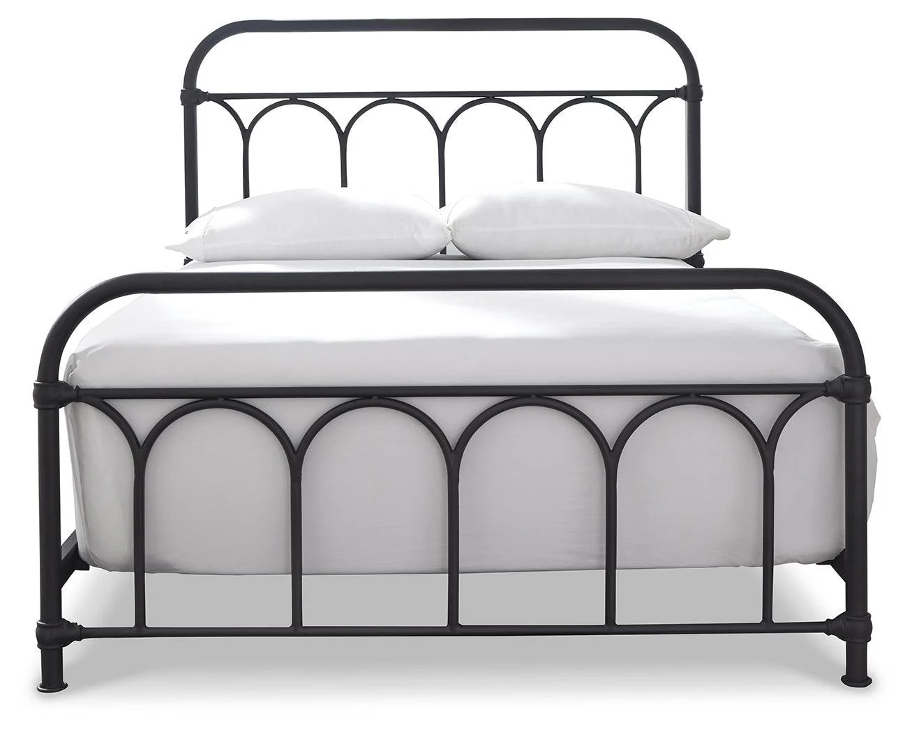Nashburg Black Full Metal Bed - Image 3