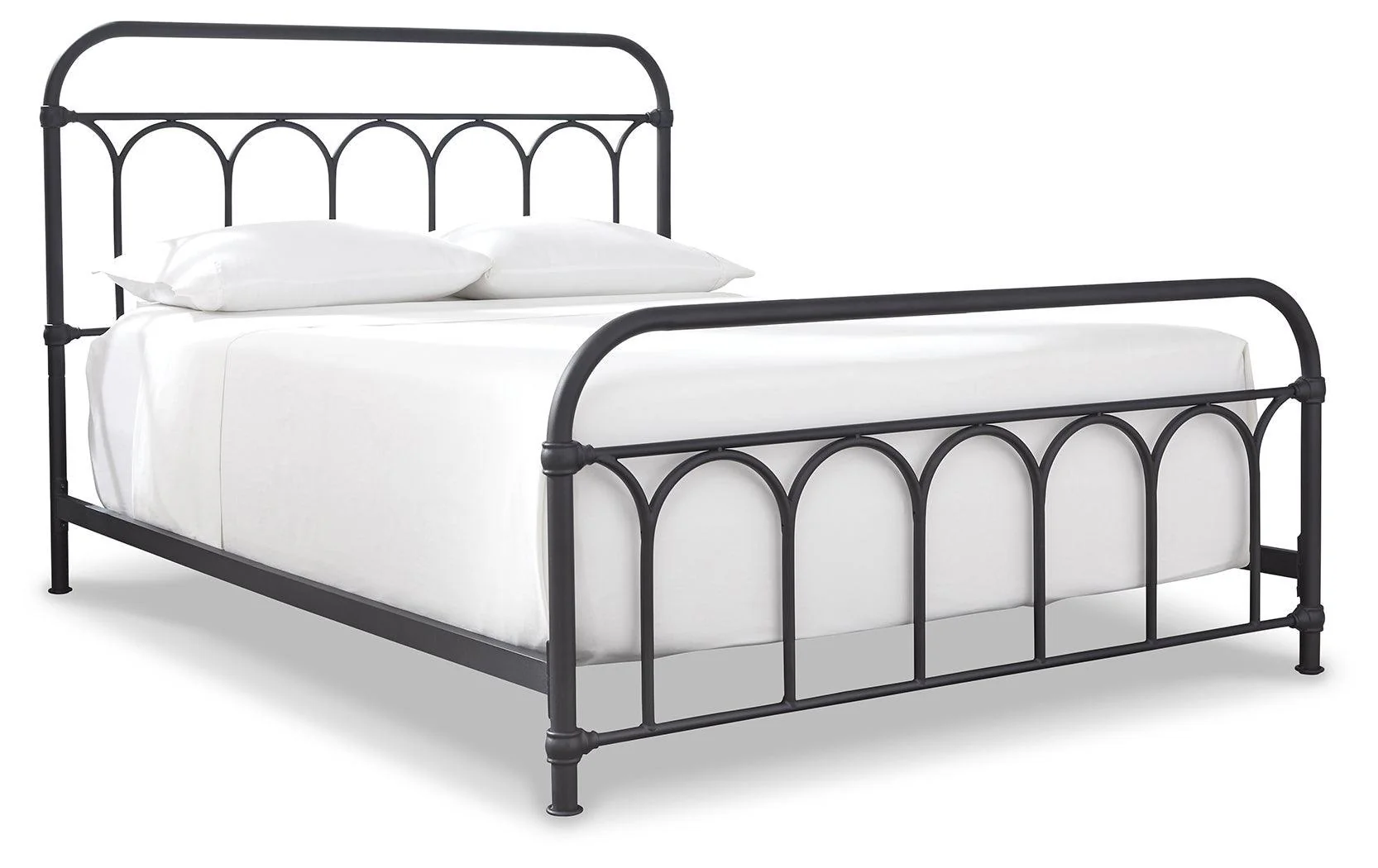 Nashburg Black Queen Metal Bed - Image 2