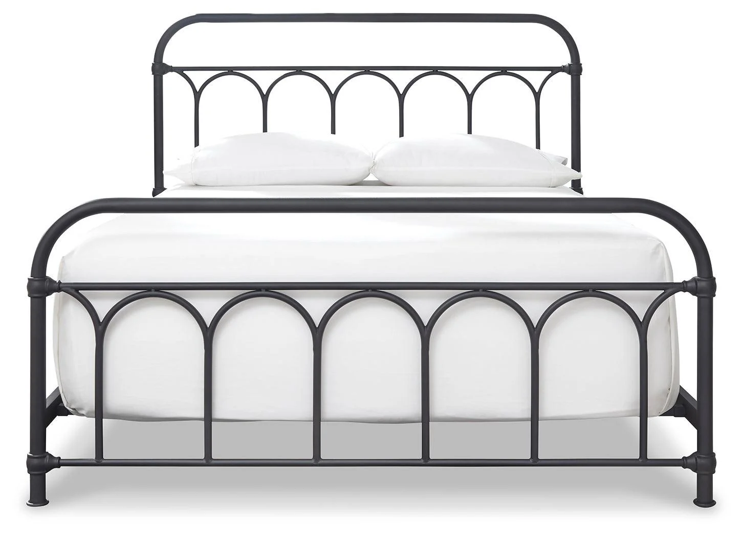 Nashburg Black Queen Metal Bed - Image 3