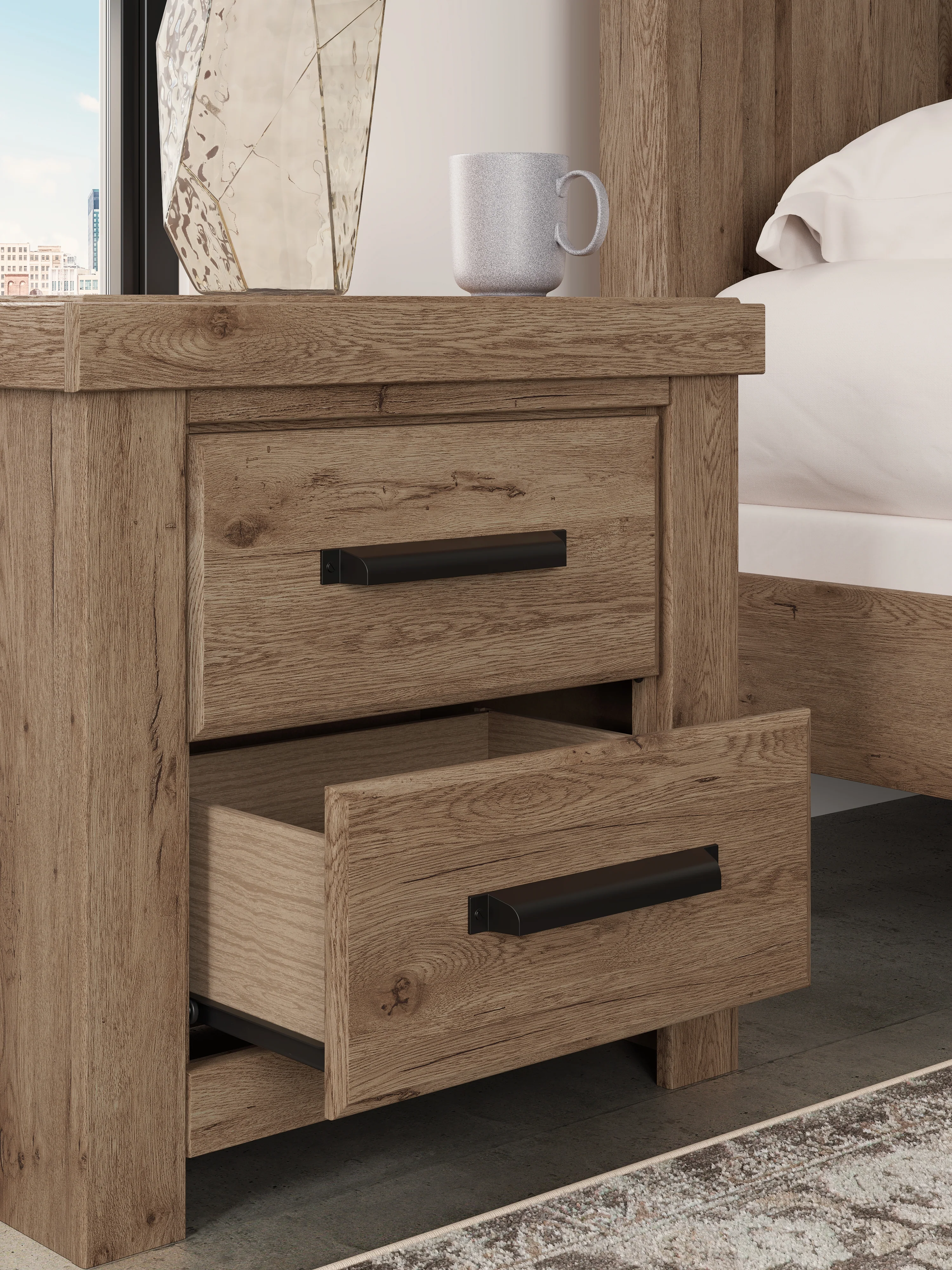 Oliandon Light Brown Nightstand - Image 3