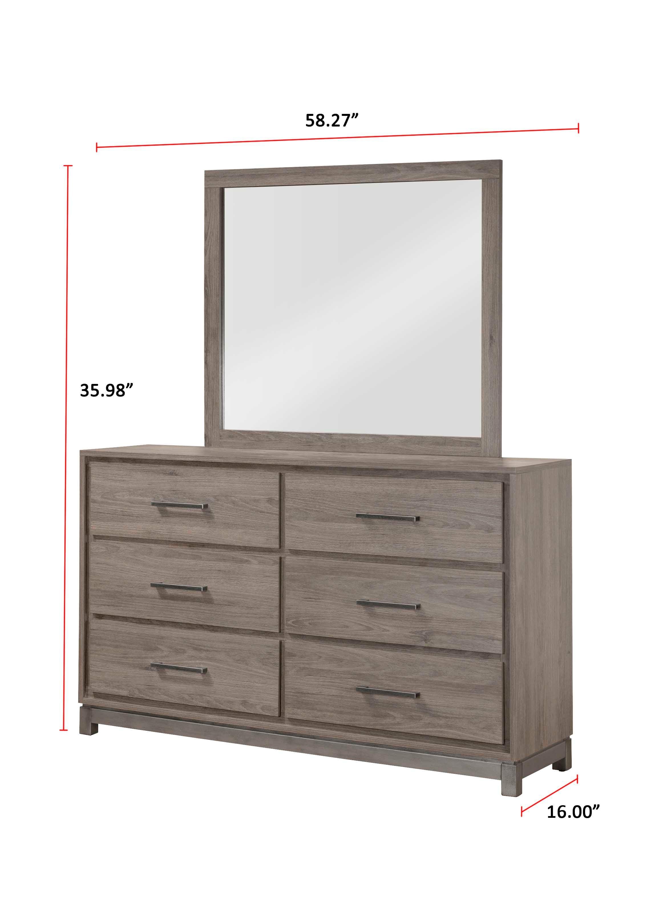 River Brown 6 Drawers Dresser - Image 2