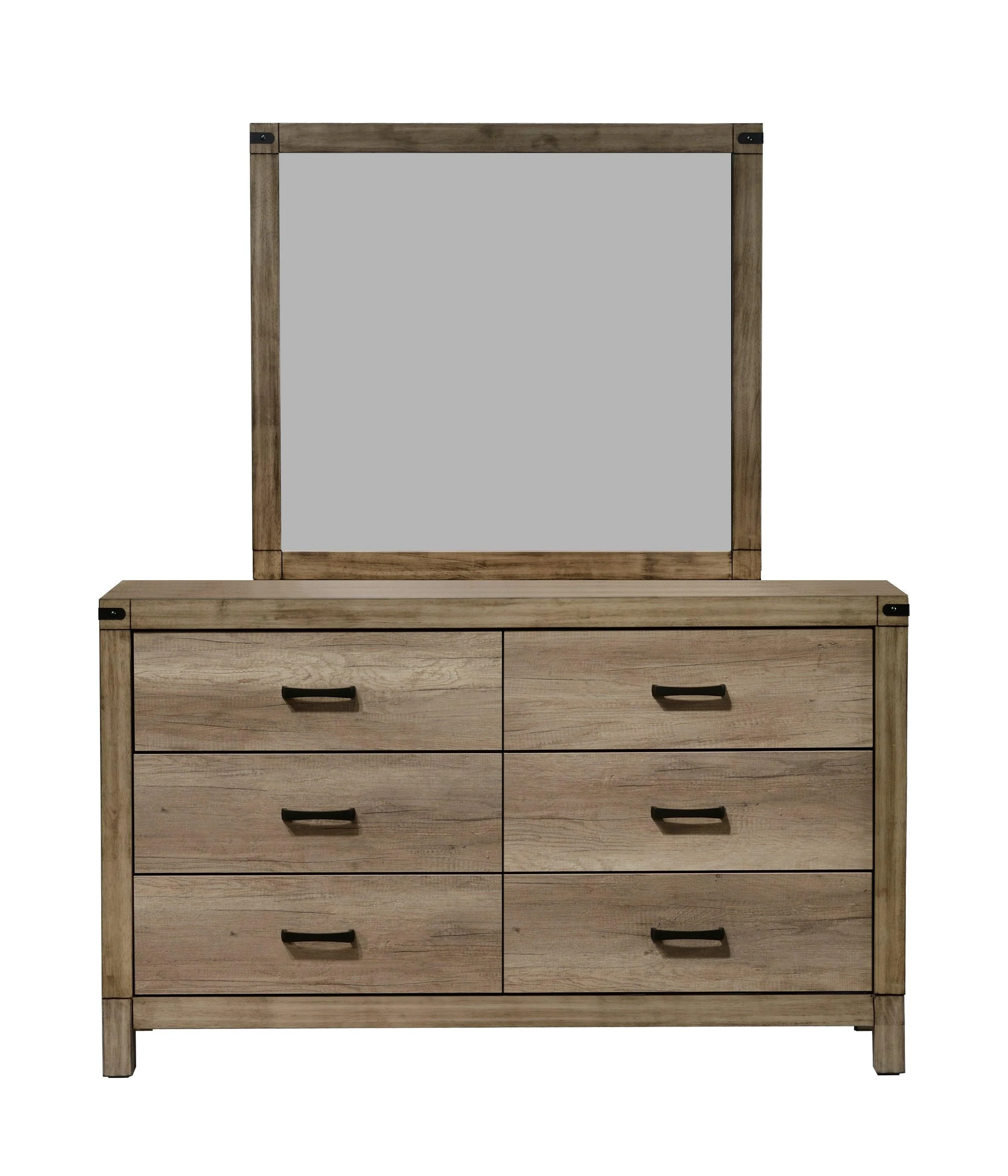 Matteo Melamine Fabric Upholstered Panel King Bed - Image 3