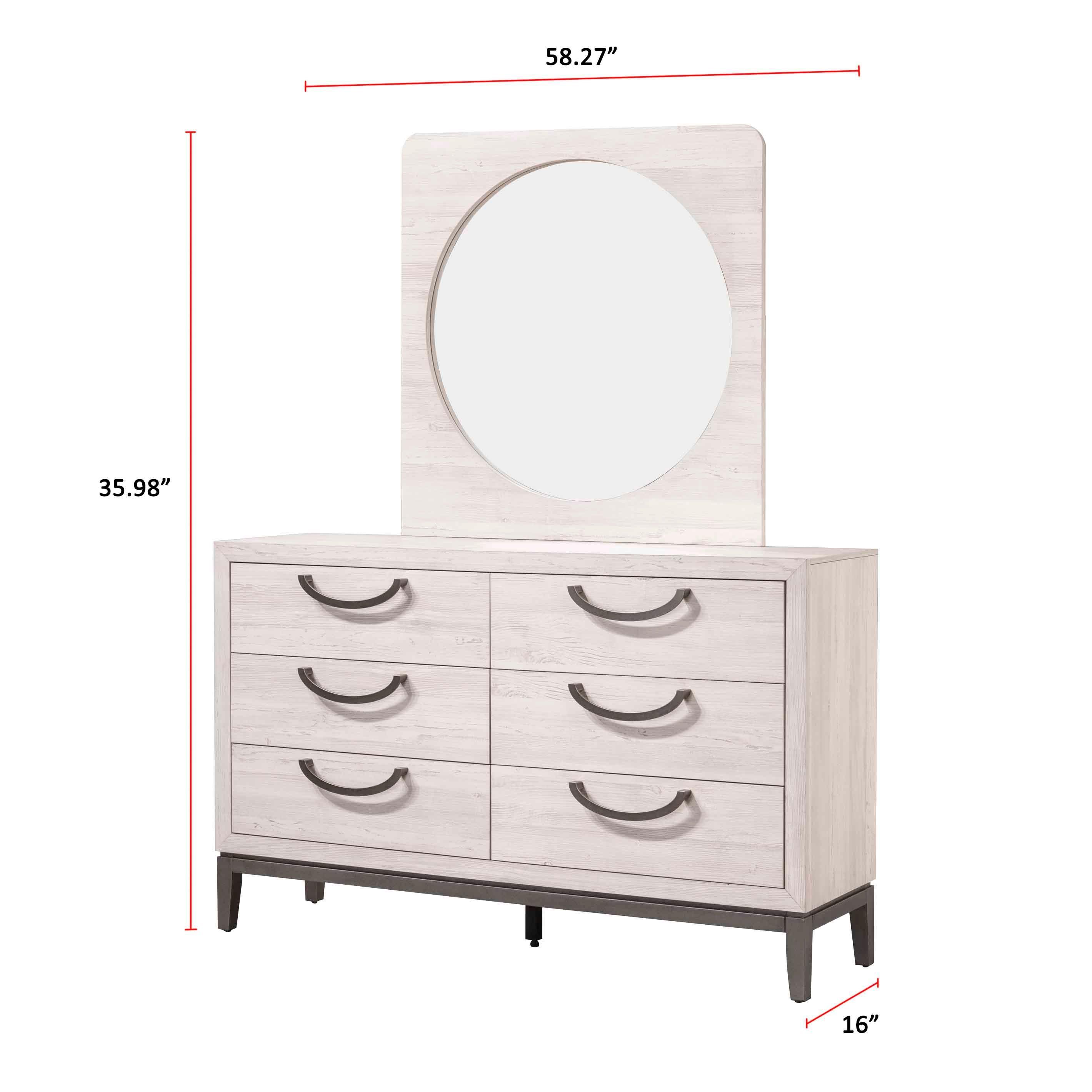 Veda Beige Upholstered Panel King Bed - Image 3