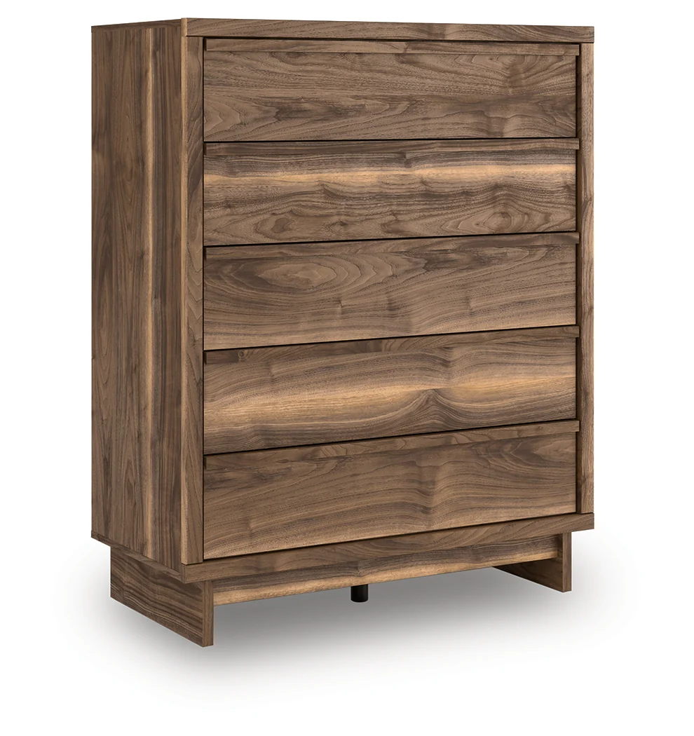 Chirason Brown Wide Chest of Drawers - Image 2