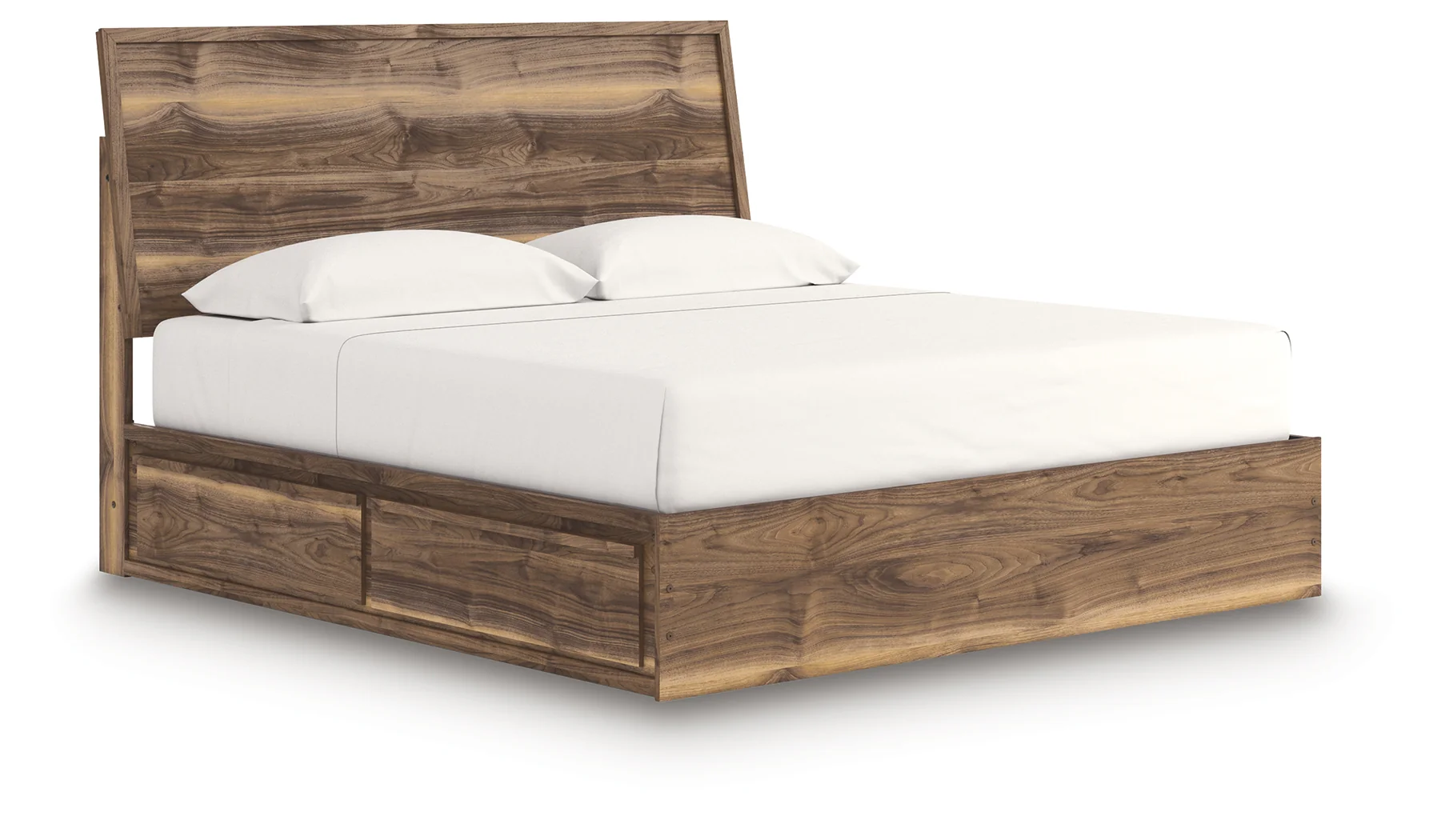 Chirason Brown King Panel Bed with Storage - Image 2