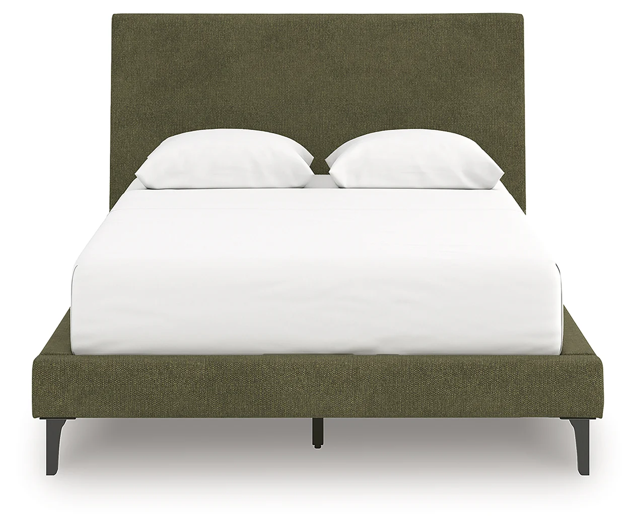 Chirason Sage Green Full Upholstered Bed with Roll Slats - Image 1