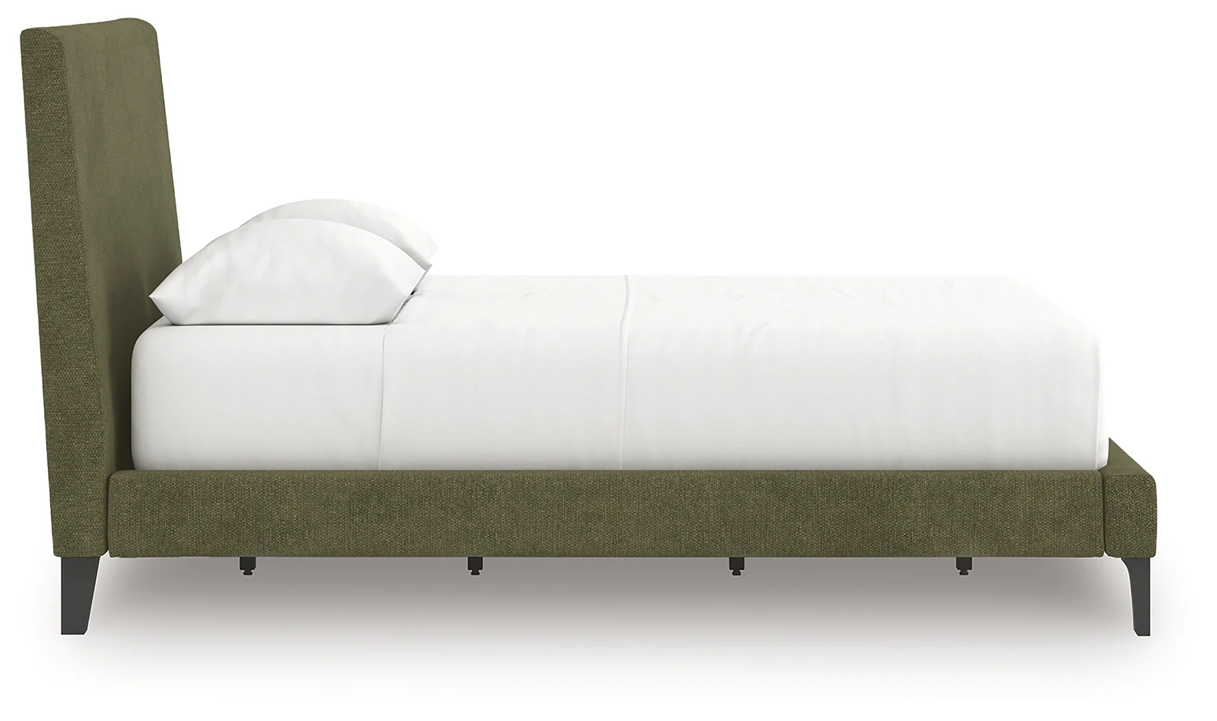Chirason Sage Green Full Upholstered Bed with Roll Slats - Image 3