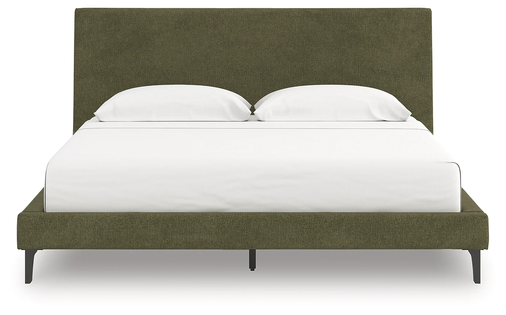 Chirason Sage Green King Upholstered Bed with Roll Slats - Image 1