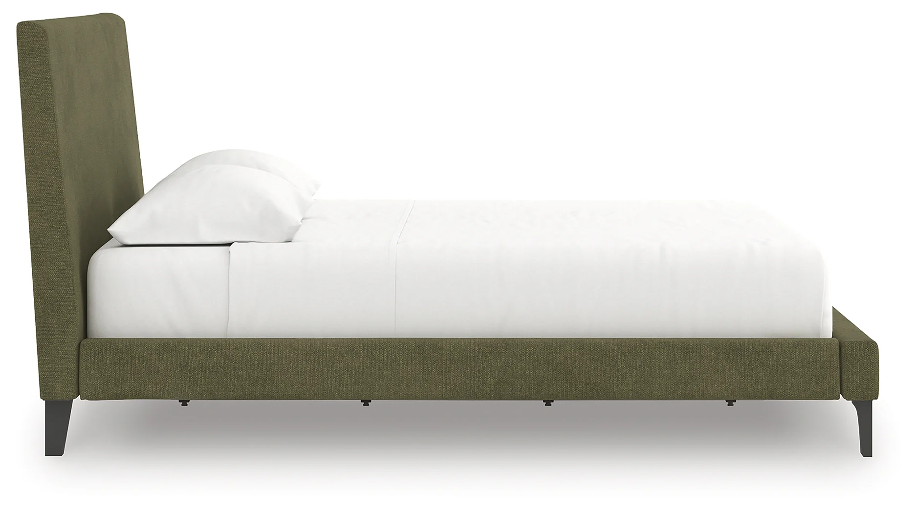 Chirason Sage Green King Upholstered Bed with Roll Slats - Image 3