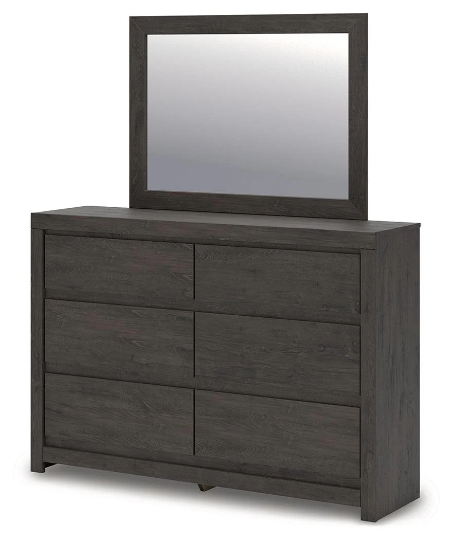 Fraluna Charcoal Dresser and Mirror - Image 2