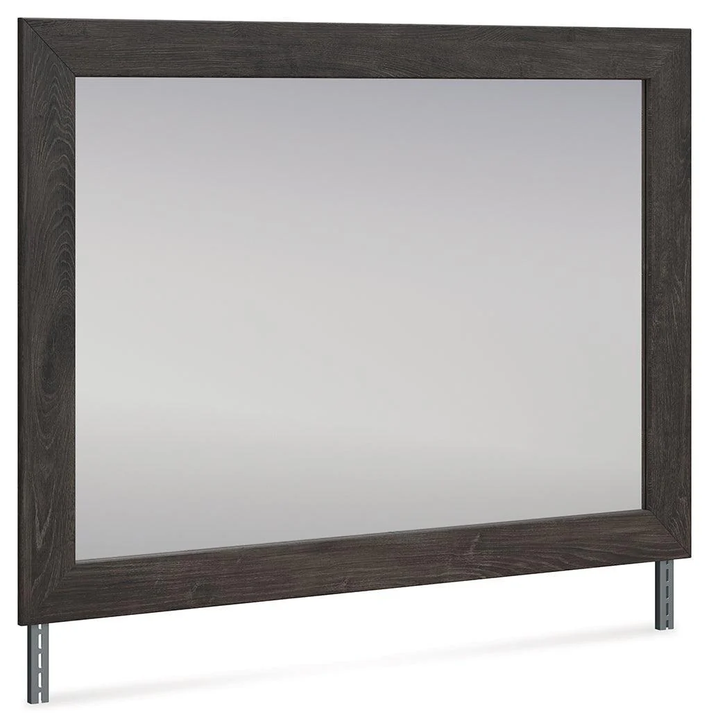 Fraluna Charcoal Bedroom Mirror - Image 1