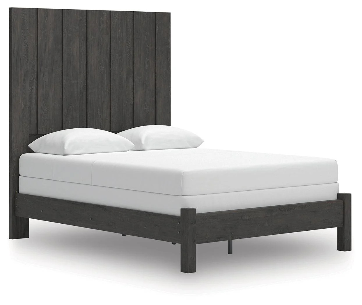Fraluna Charcoal Queen Panel Bed - Image 1
