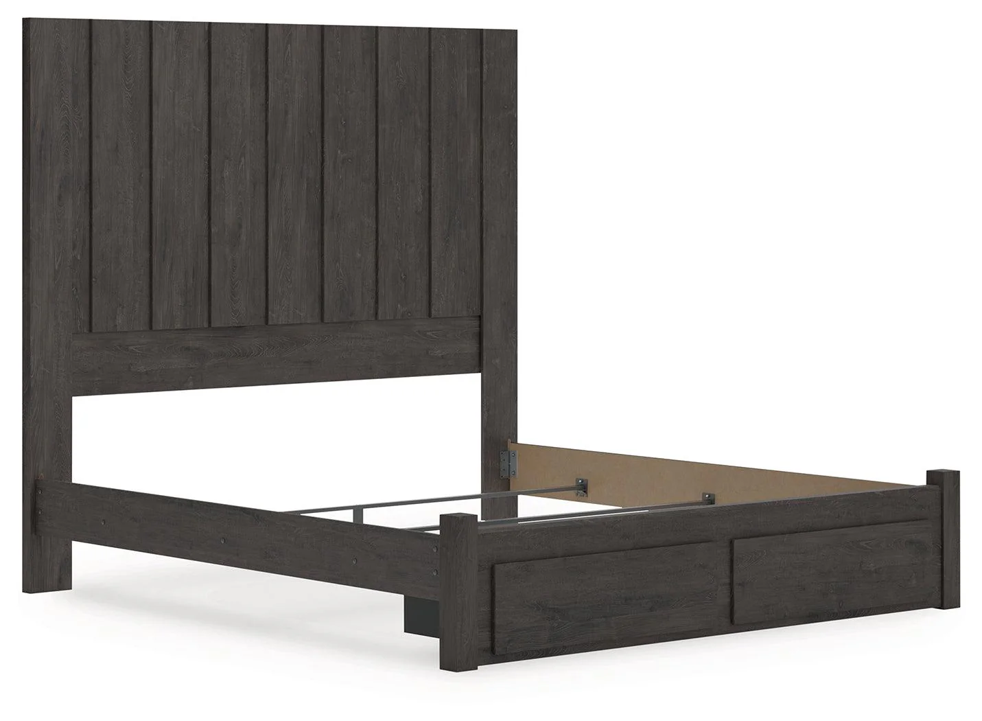 Fraluna Charcoal King Panel Storage Bed - Image 3